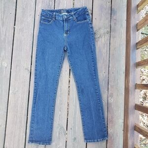 Y&F Denim Straight Leg Blue Jeans Women's Size 11/12 Basic Classic Staple EUC